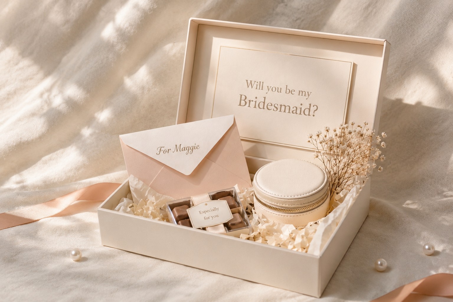 Soft Luxury Bridesmaid Proposal gift box